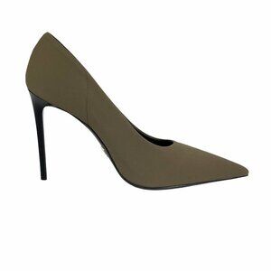 Prada Collection 1I228L Tessuto Tech Women's Green High Heel Stiletto pumps shoe
